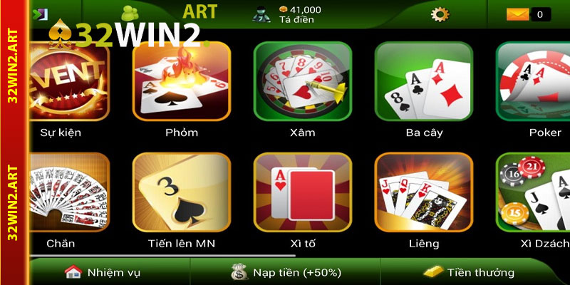 Tổng Quan Về Game Bài 32win2