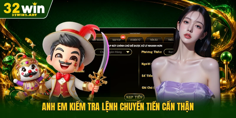 Anh em kiểm tra lệnh chuyển tiền cẩn thận